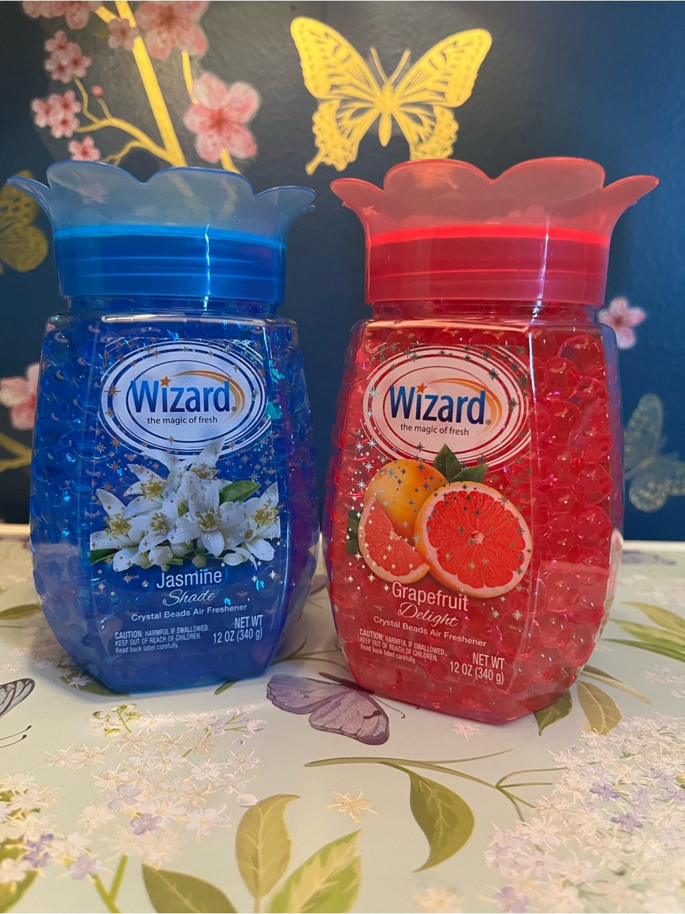 Wizard Crystal Beads Air Fresheners - Blue Jasmine & Pink Grapefruit